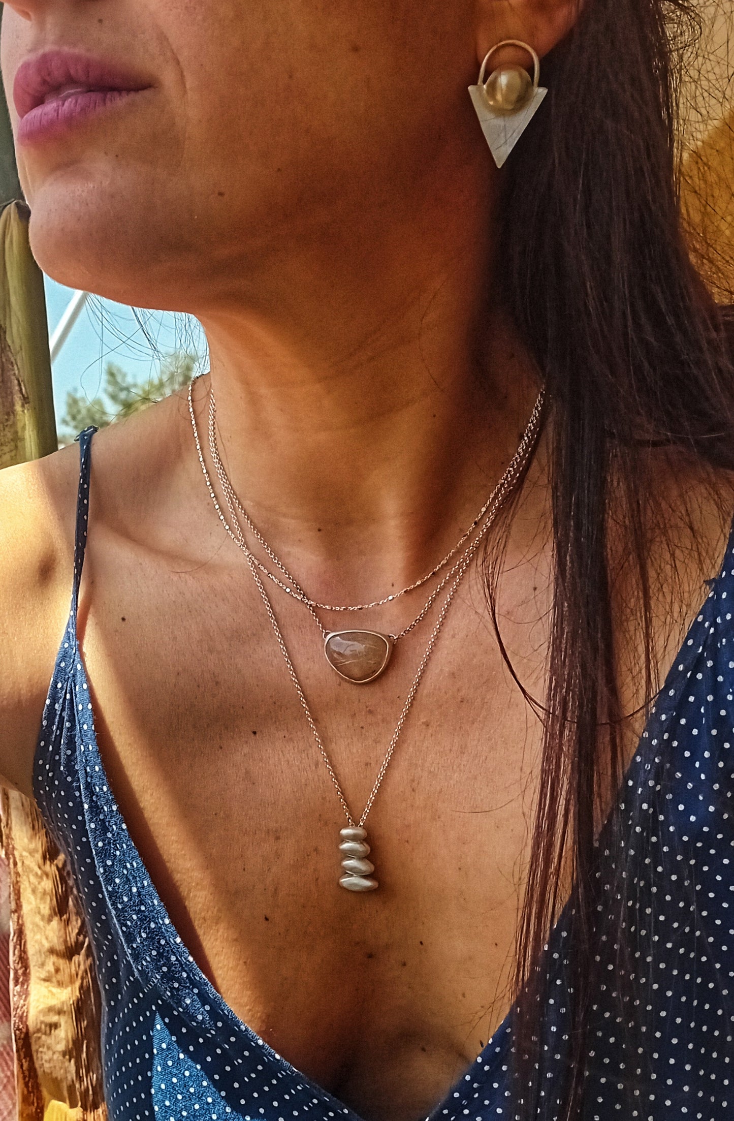 Balance silver pendant