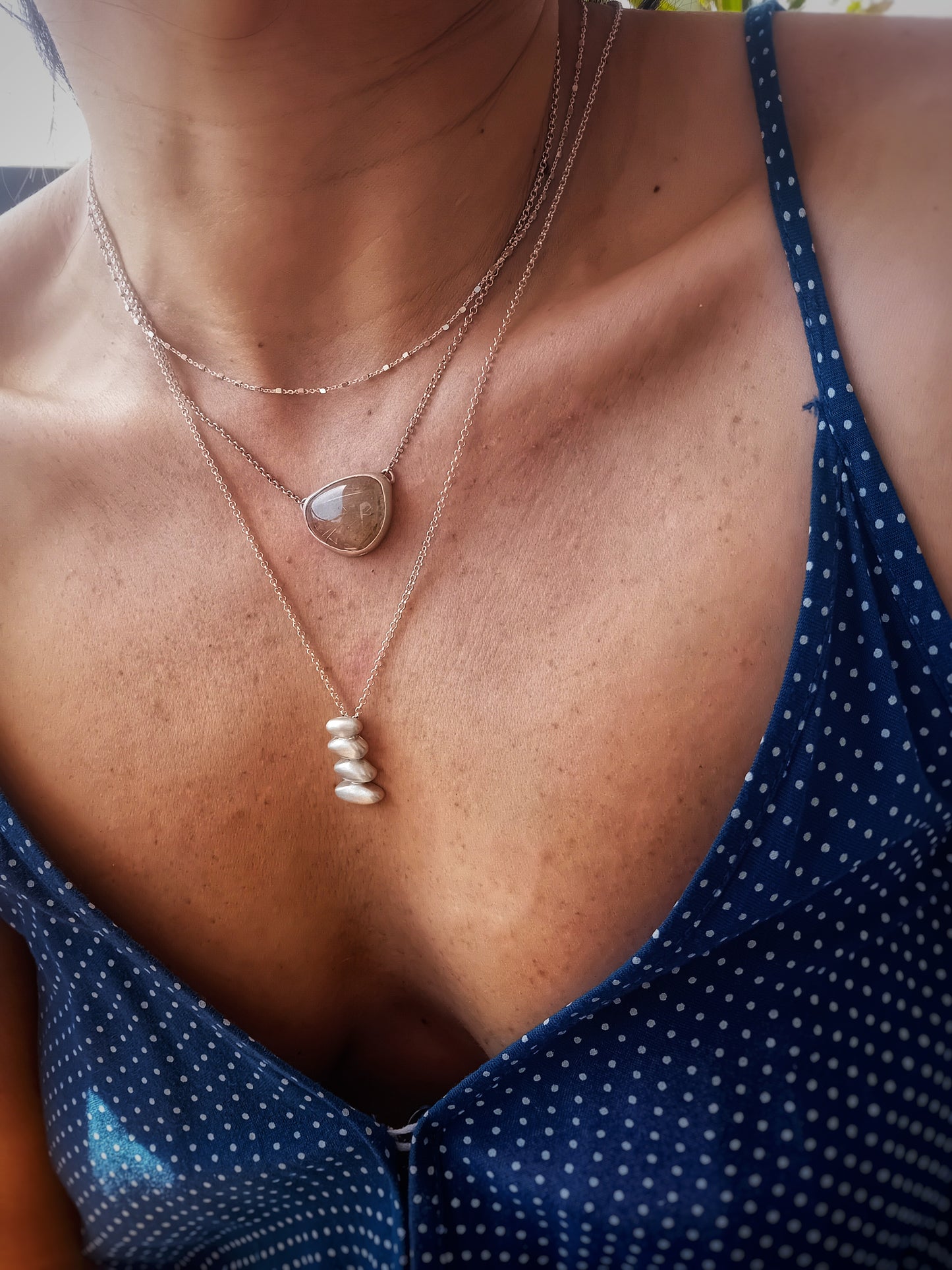 Balance silver pendant