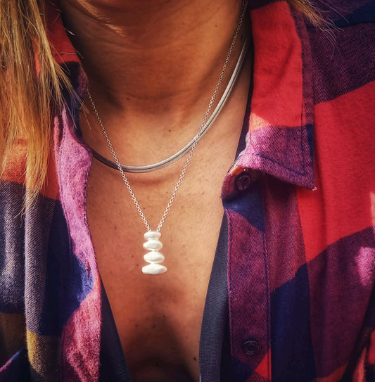 Balance silver pendant