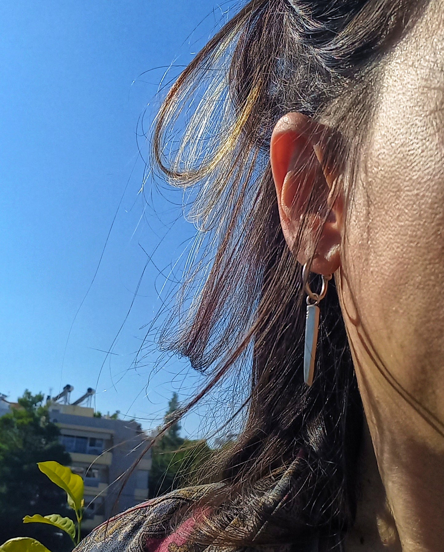 Indian silver earrings