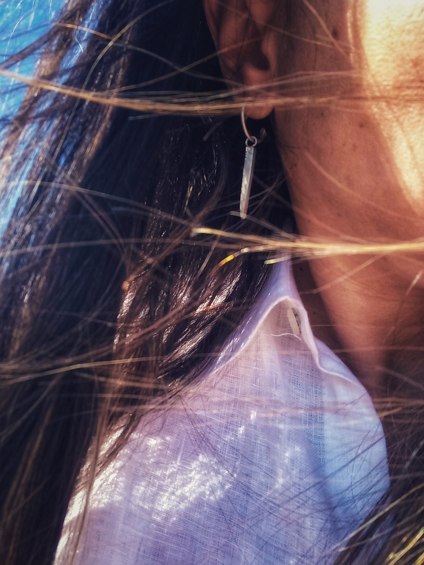 Indian silver earrings