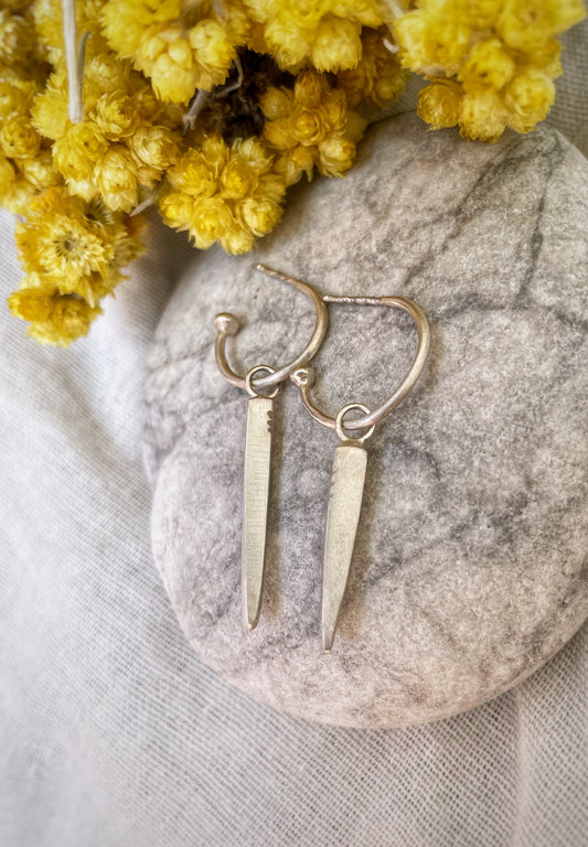 Indian silver earrings