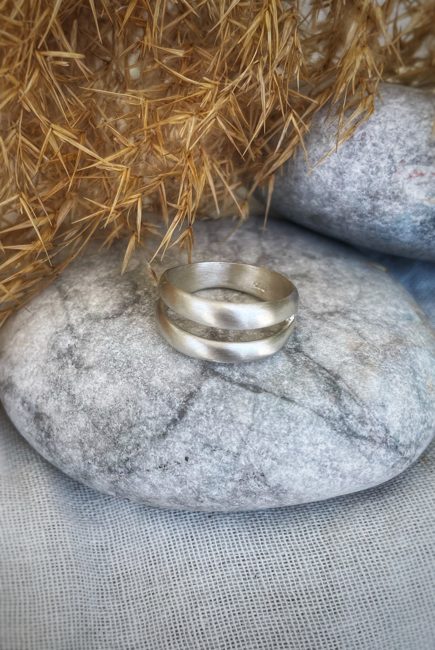 Double silver ring