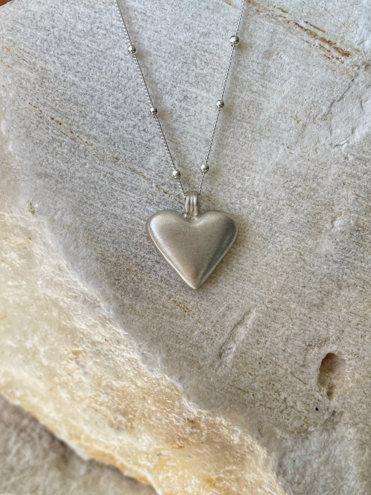 Heart silver pendant