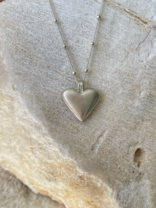 Heart silver pendant