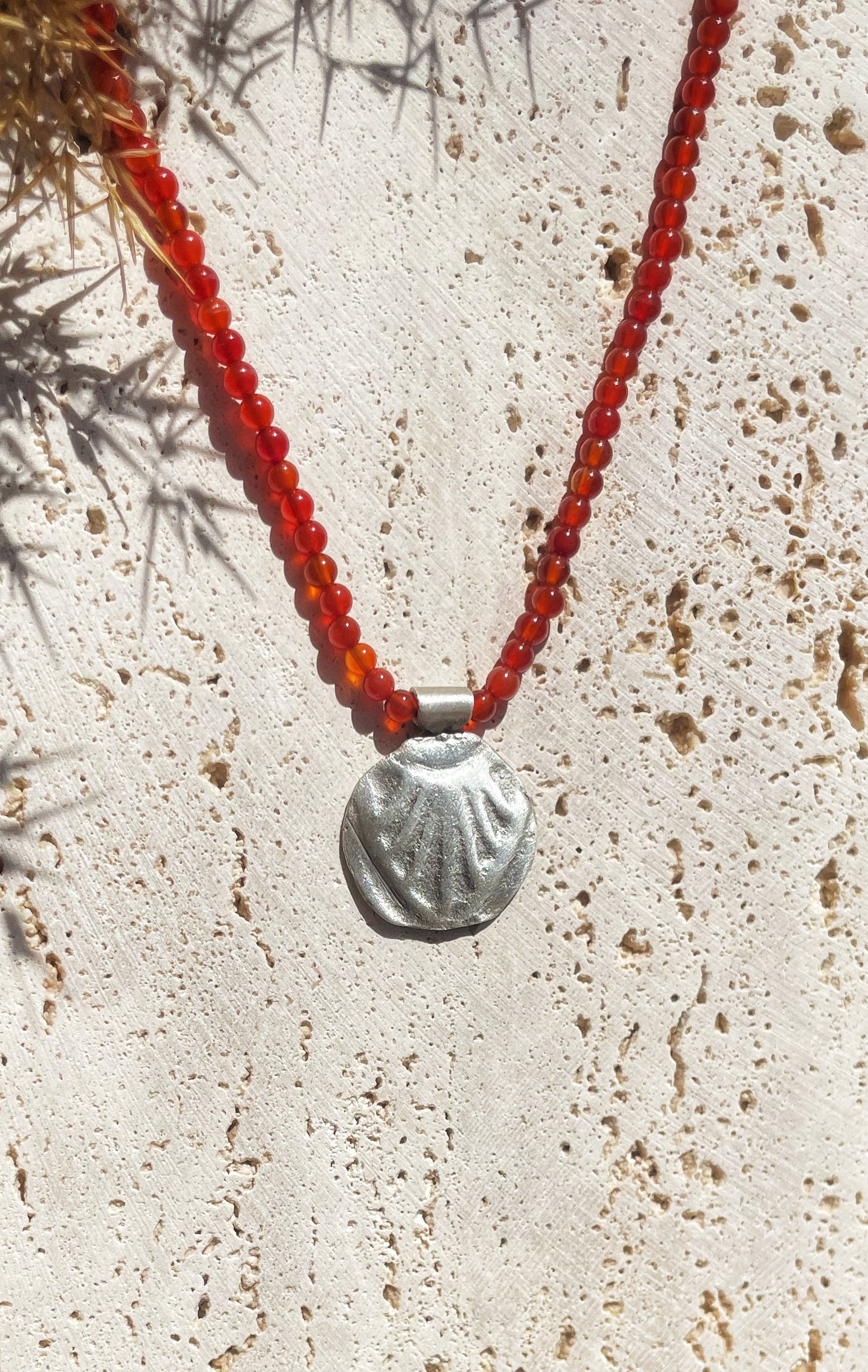 Carnelian silver Conch