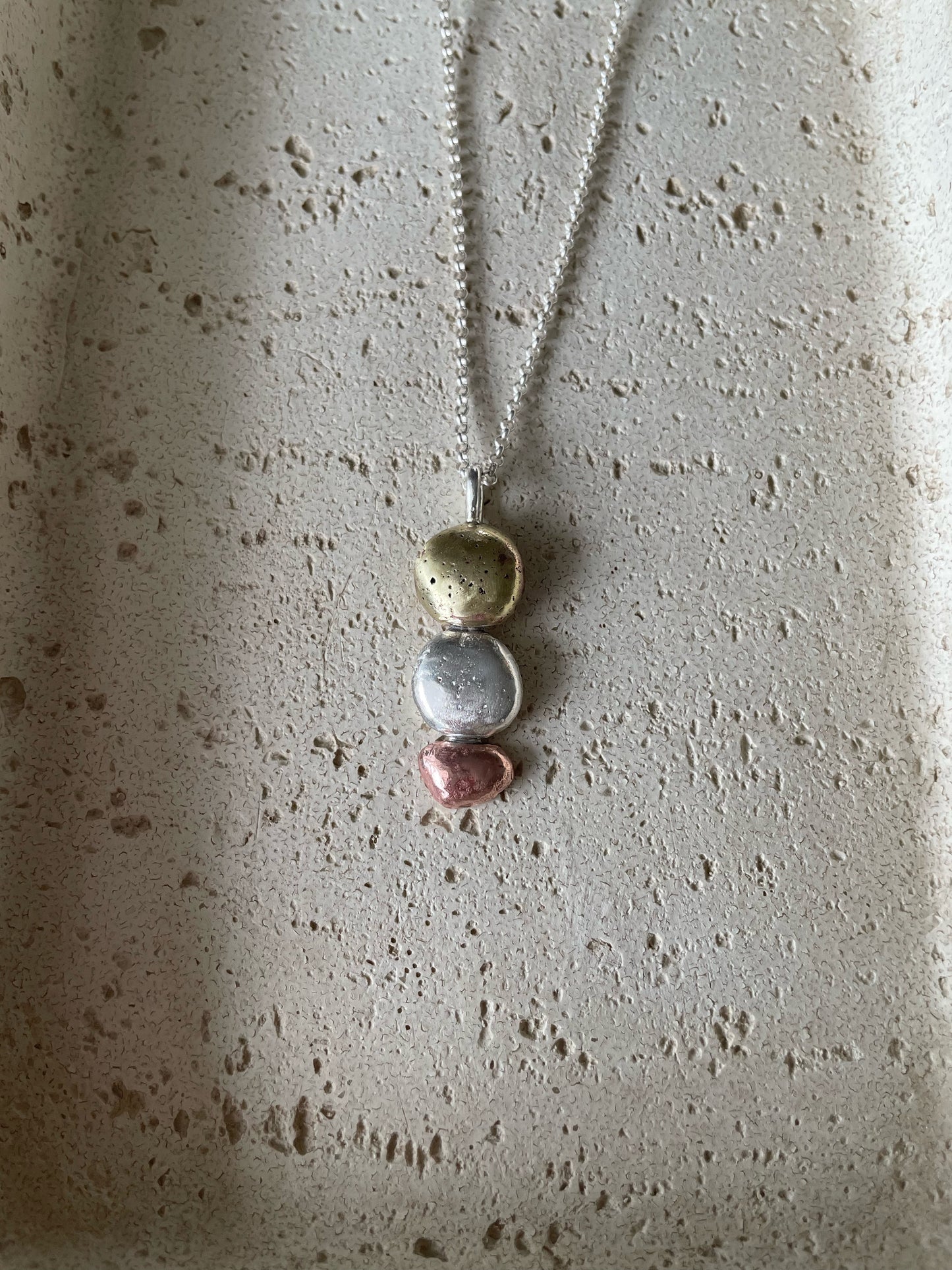 Mixed metals pendant