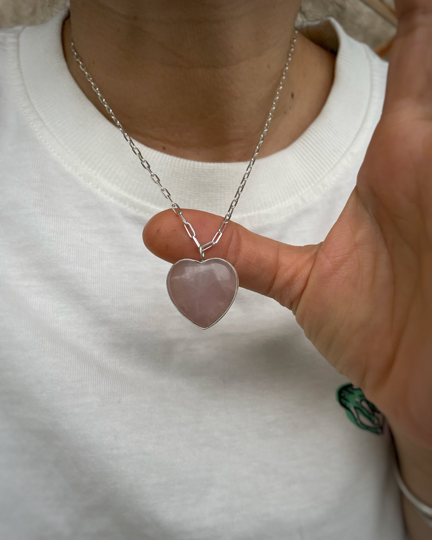 Rose heart pendant