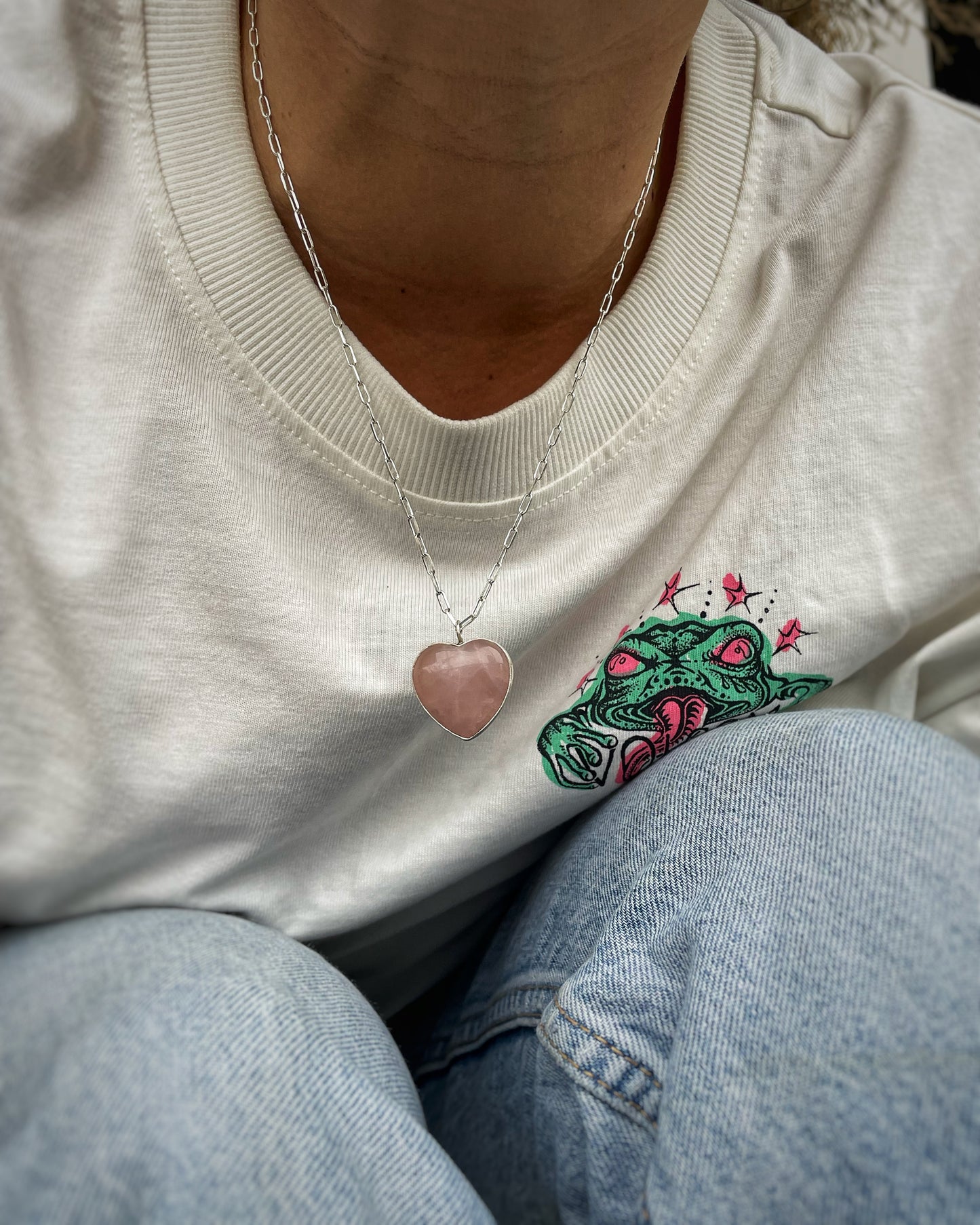Rose heart pendant