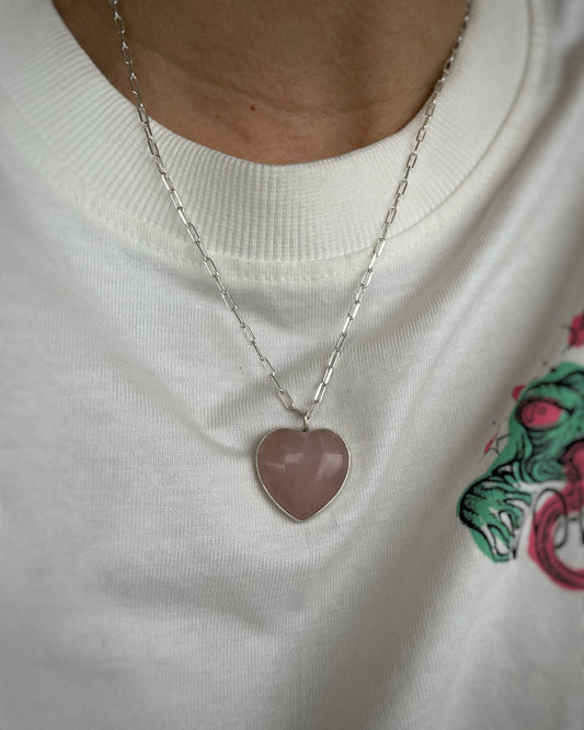 Rose heart pendant