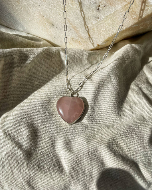 Rose heart pendant