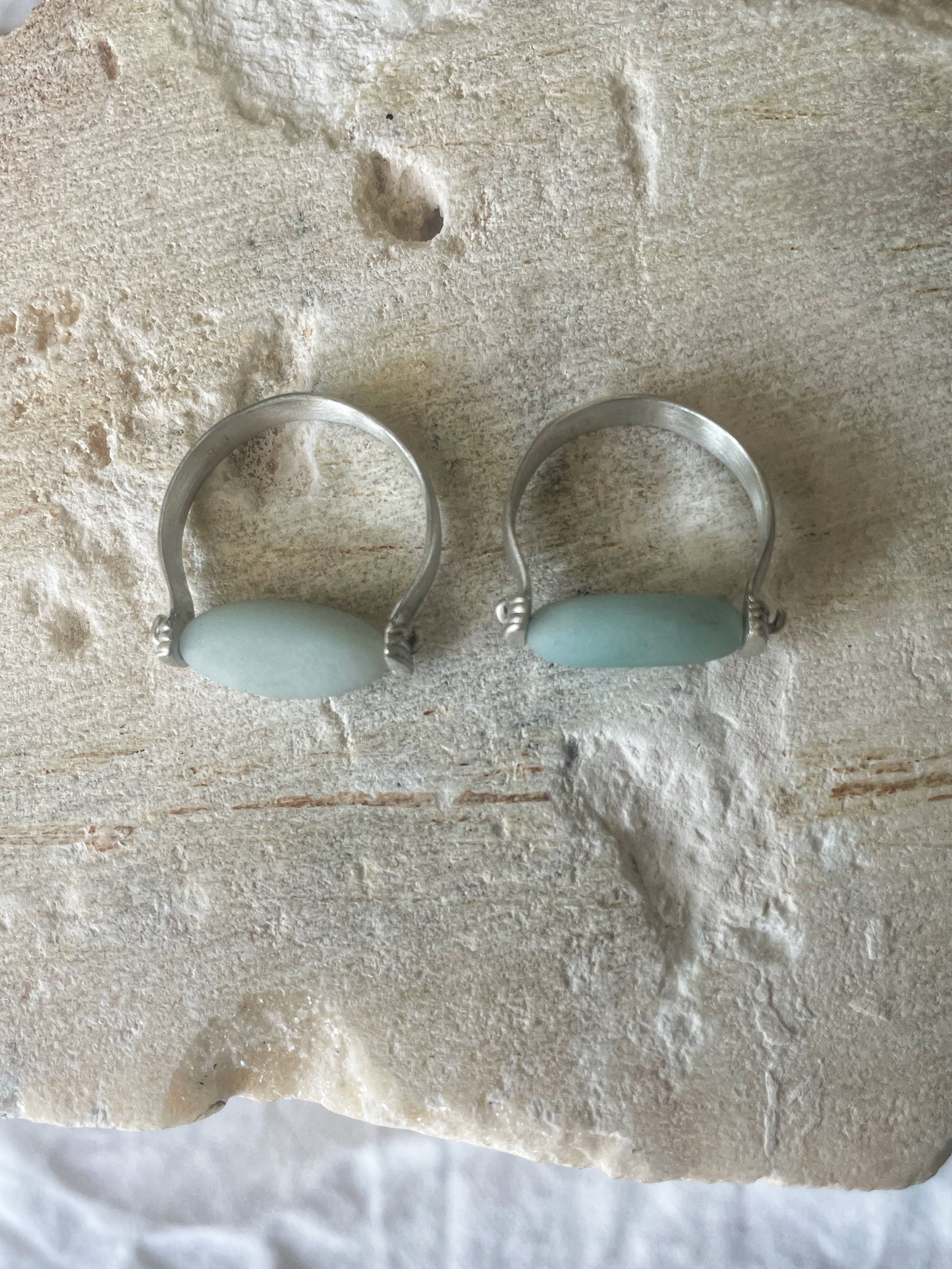 Amazonite silver ring
