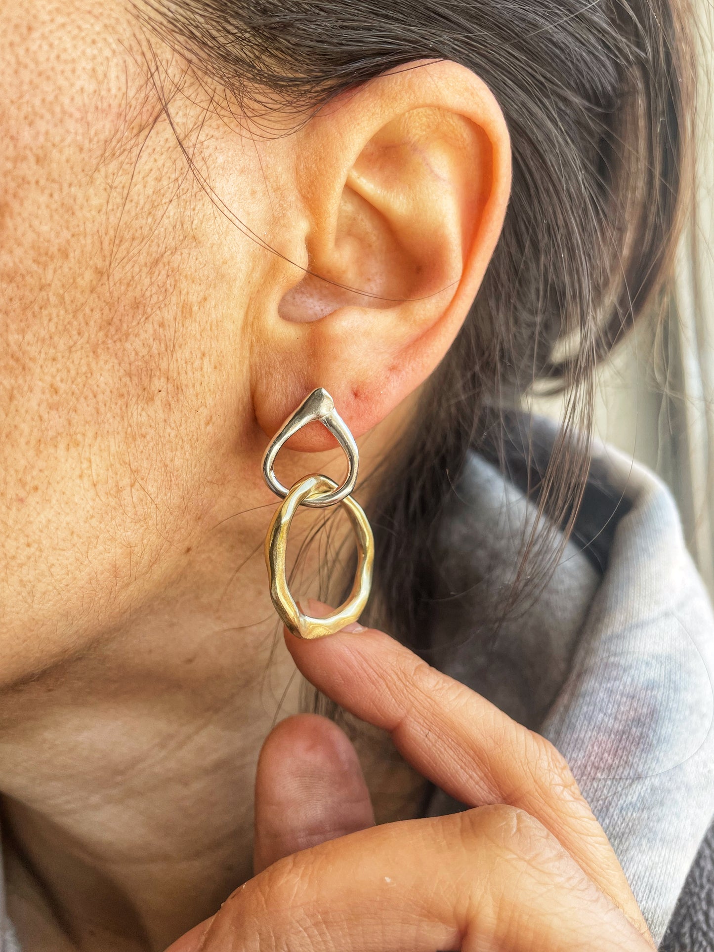 Mixed metals hoops