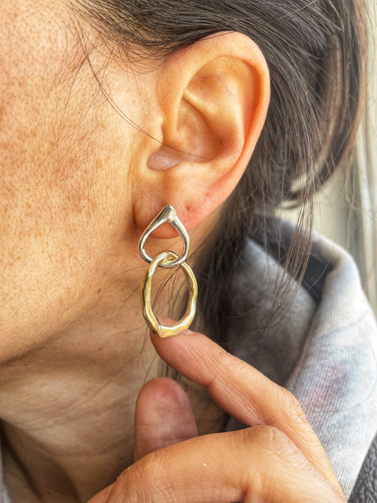Mixed metals hoops