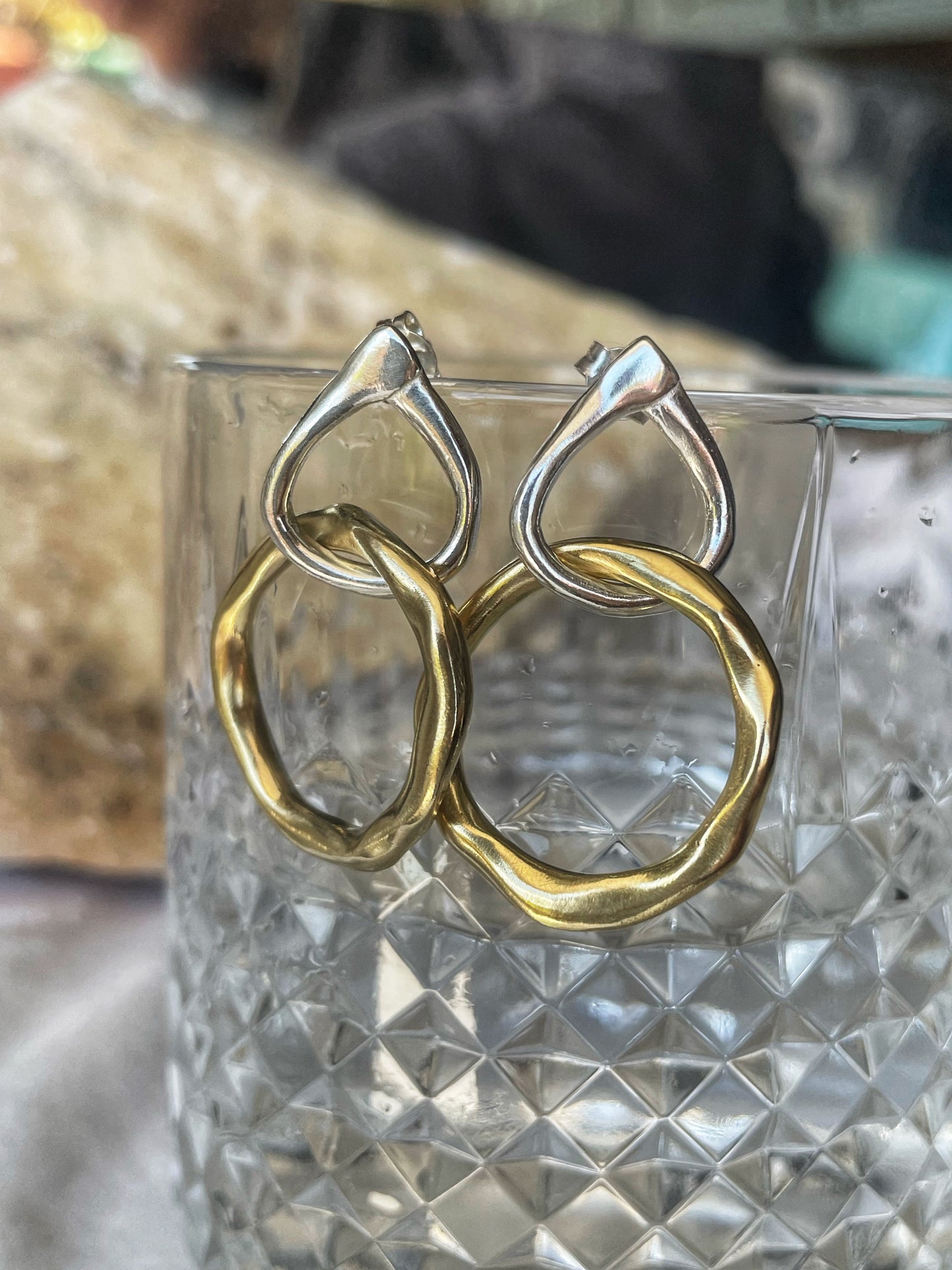Mixed metals hoops
