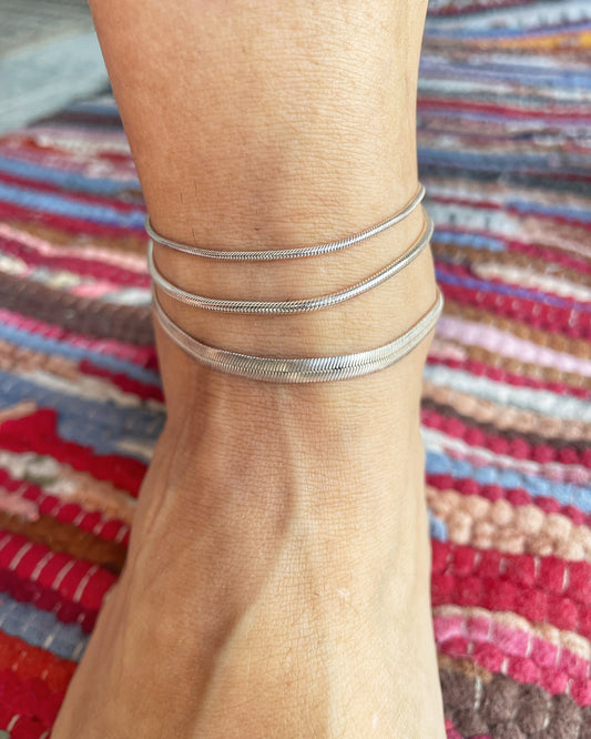 Snake chain anklet