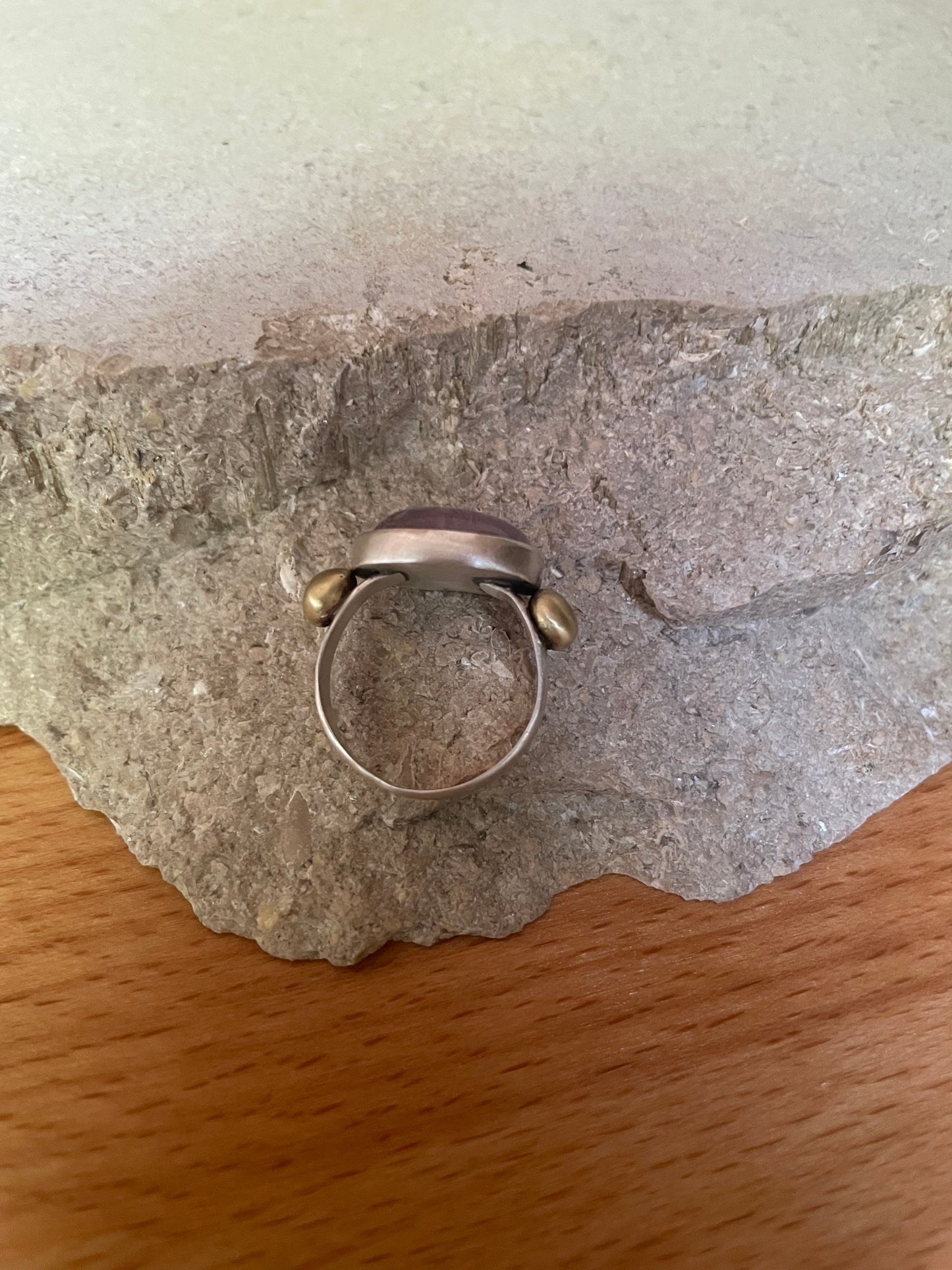 Amethyst silver ring