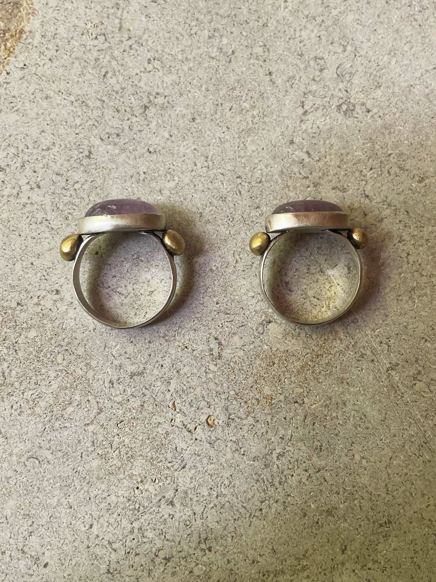 Amethyst silver ring