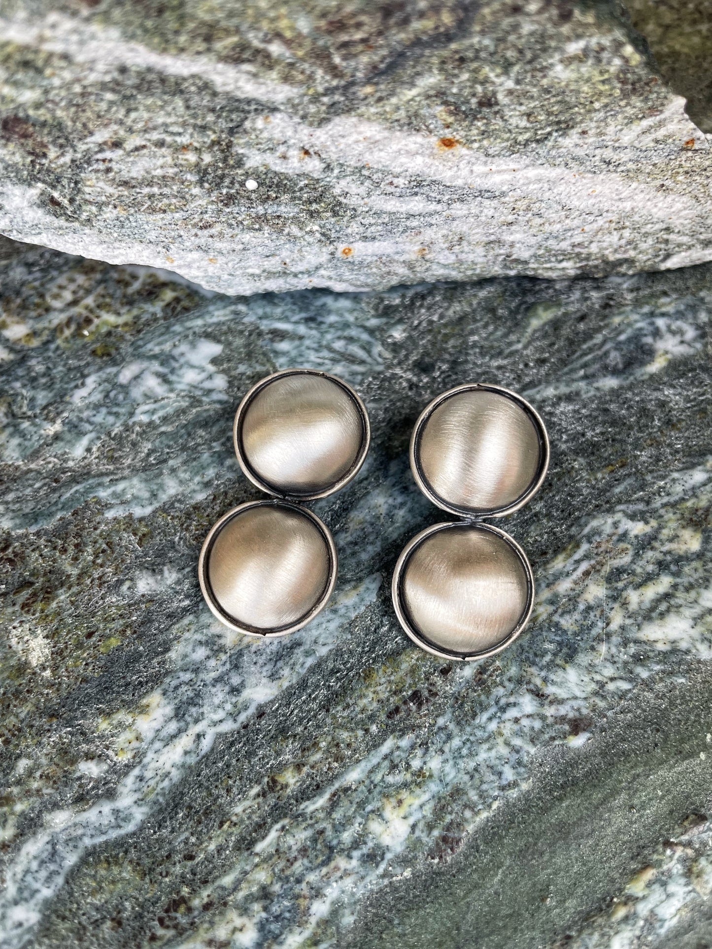 Double silver studs
