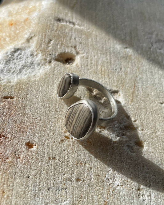 Twin Pebbles Ring
