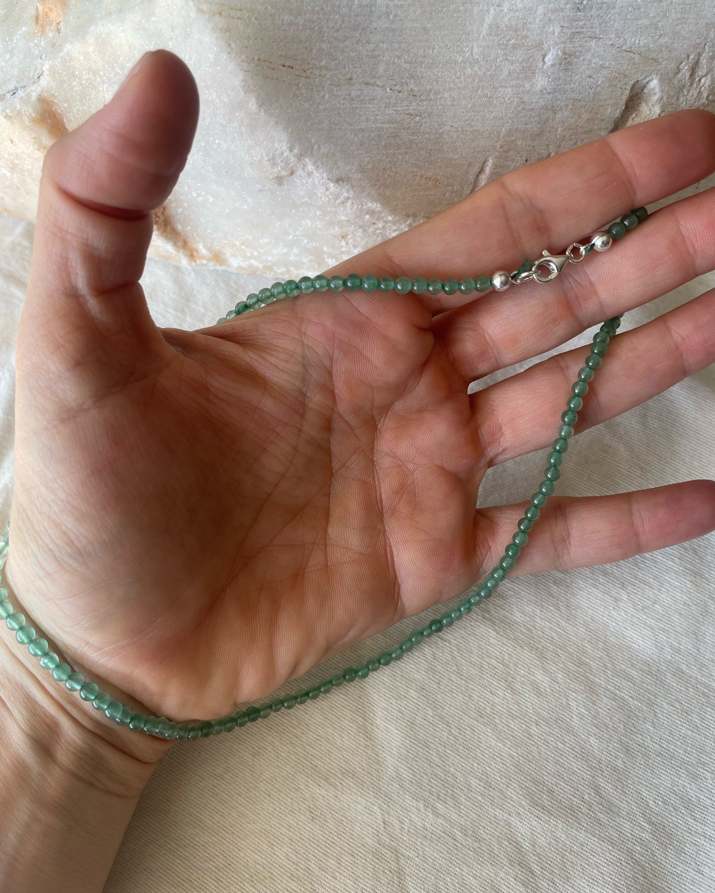 Green aura necklace