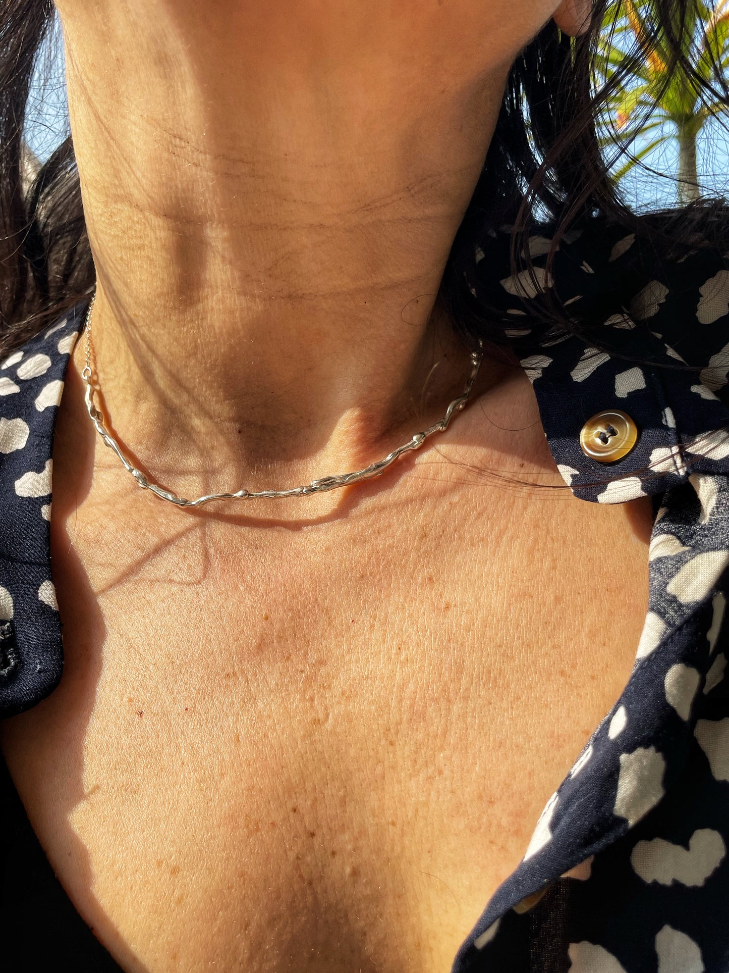 Silver Branch Choker