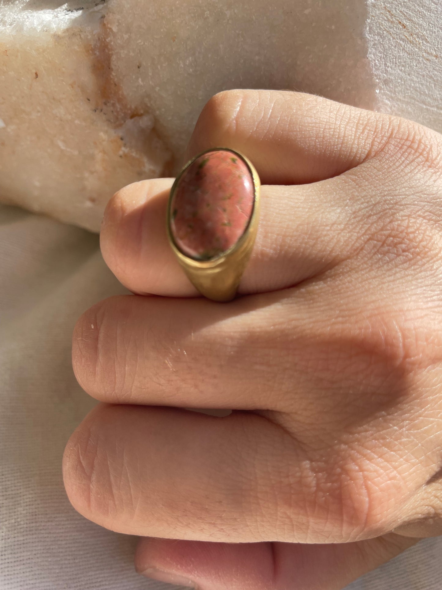 Unakite ring