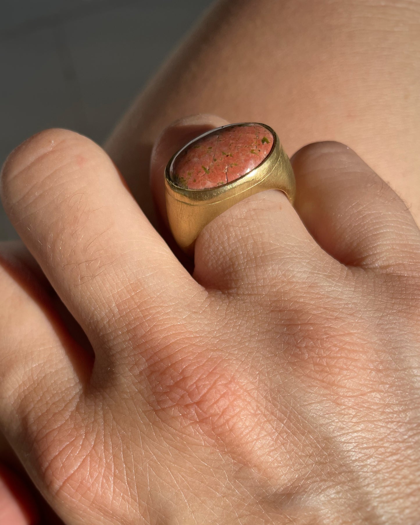 Unakite ring