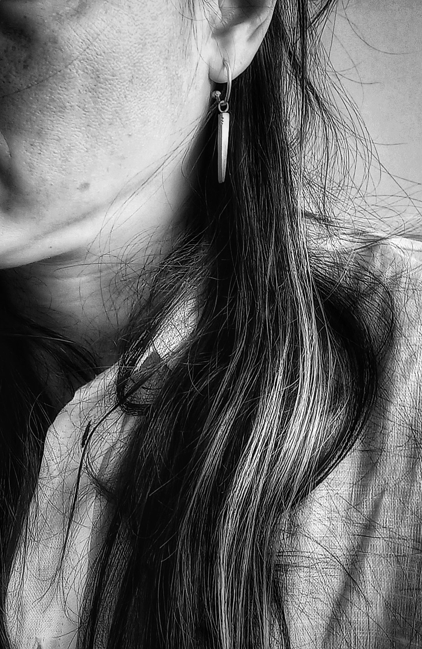 Indian silver earrings