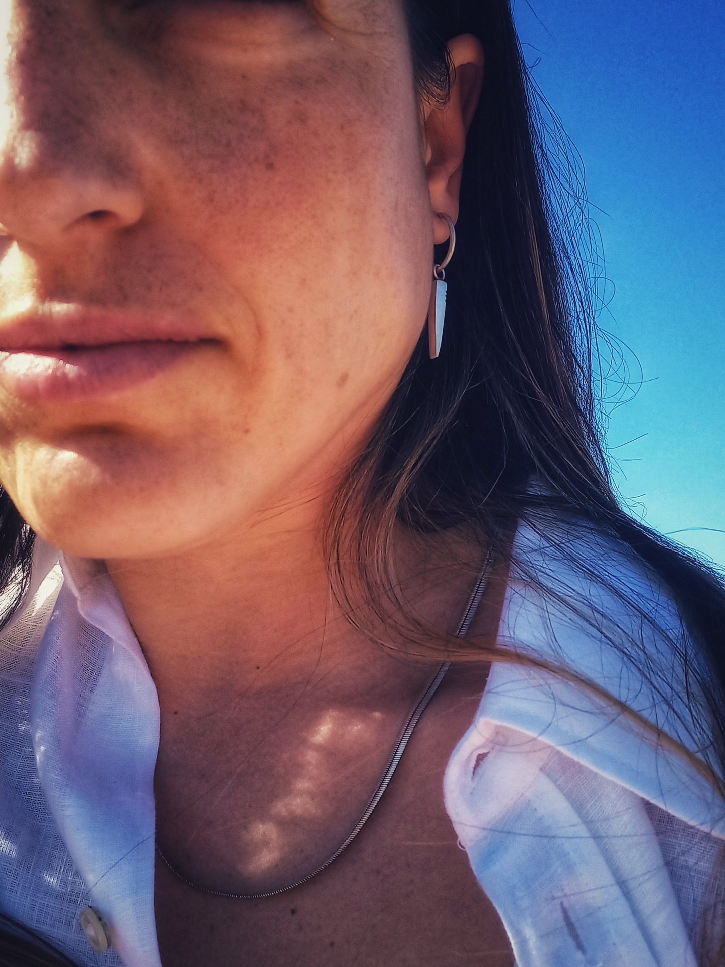 Indian silver earrings