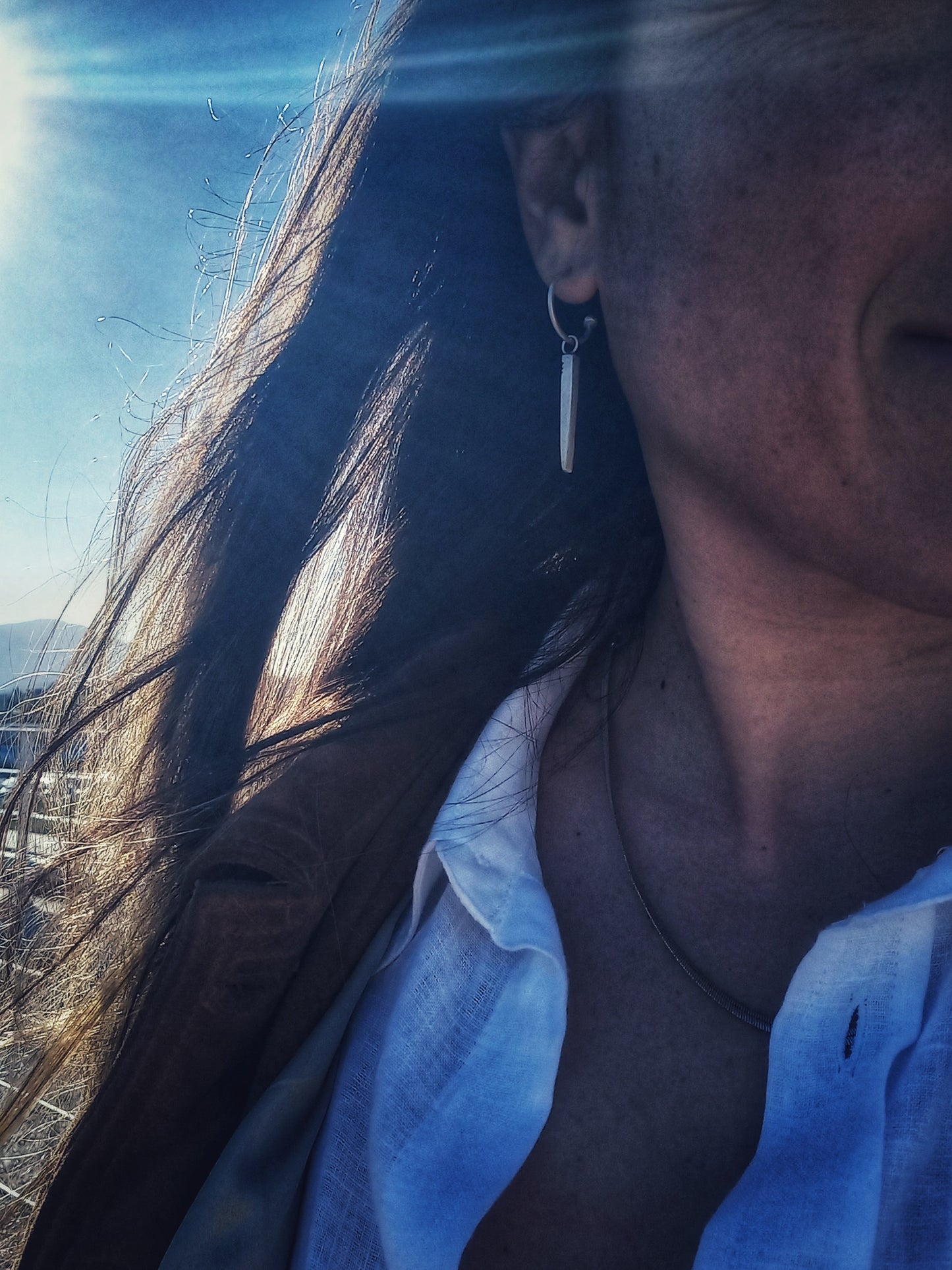 Indian silver earrings