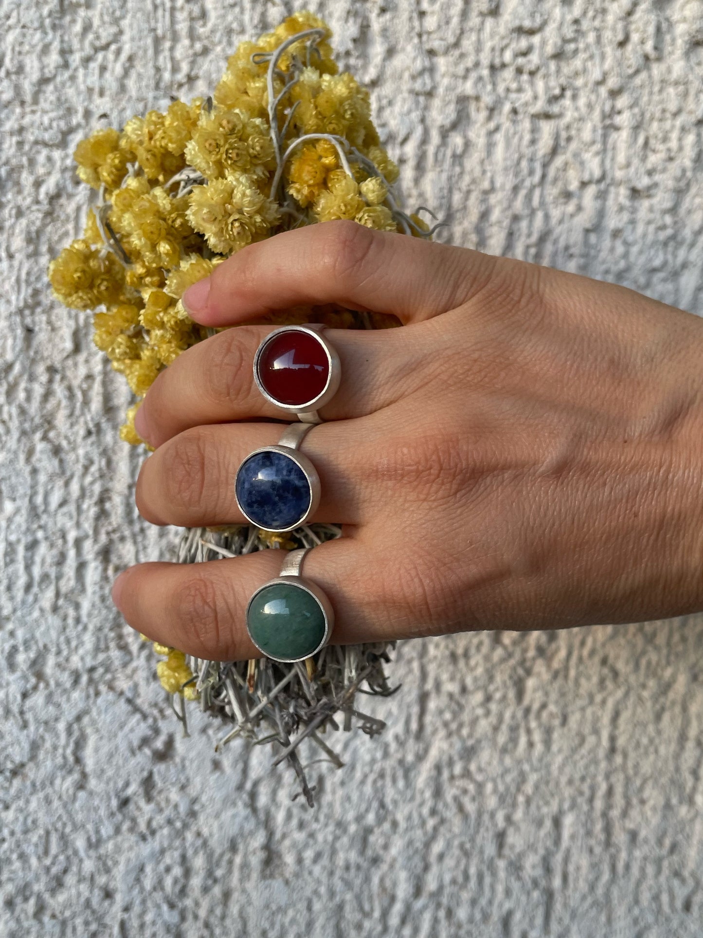 Gema II silver ring