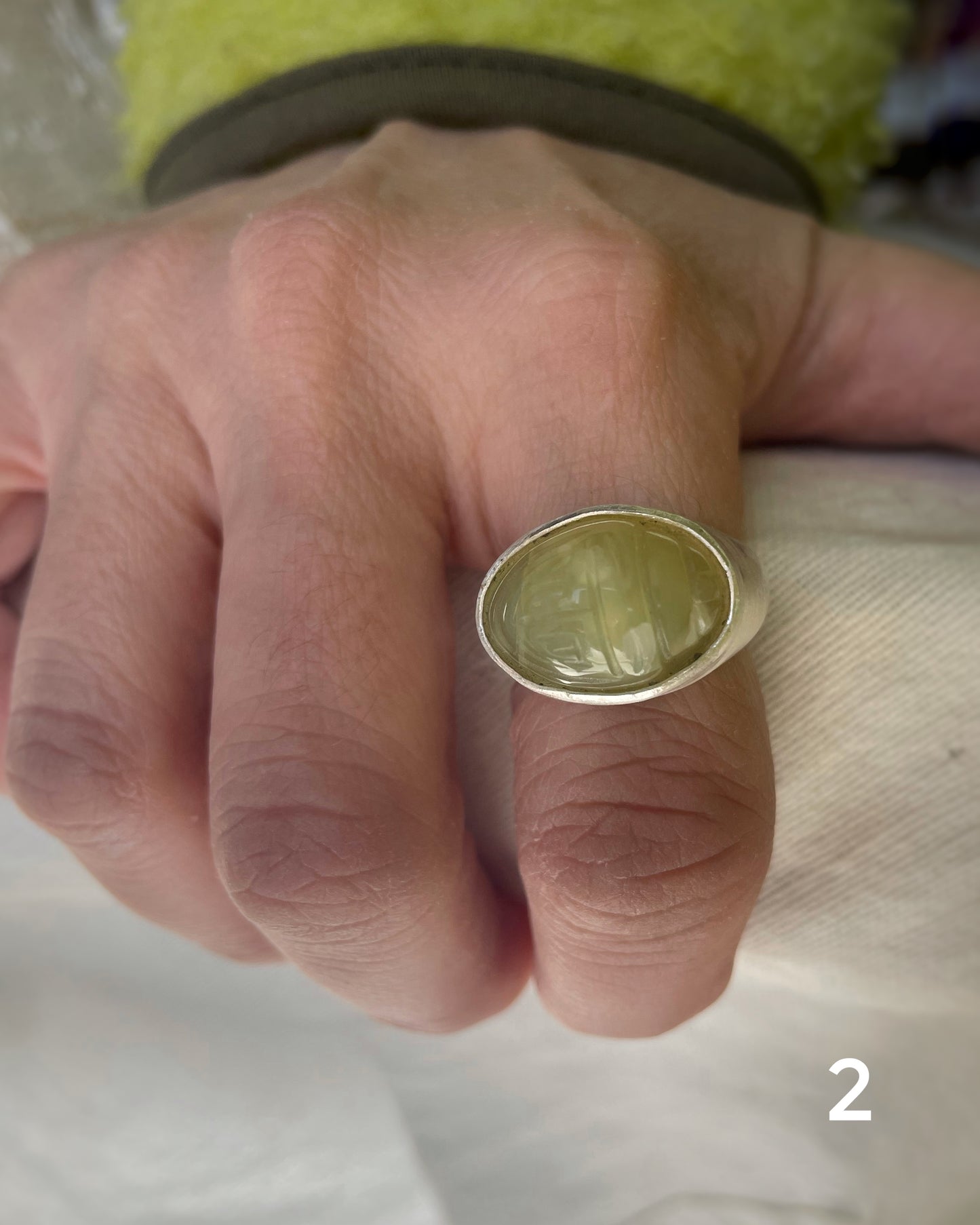 Scarab amulet ring