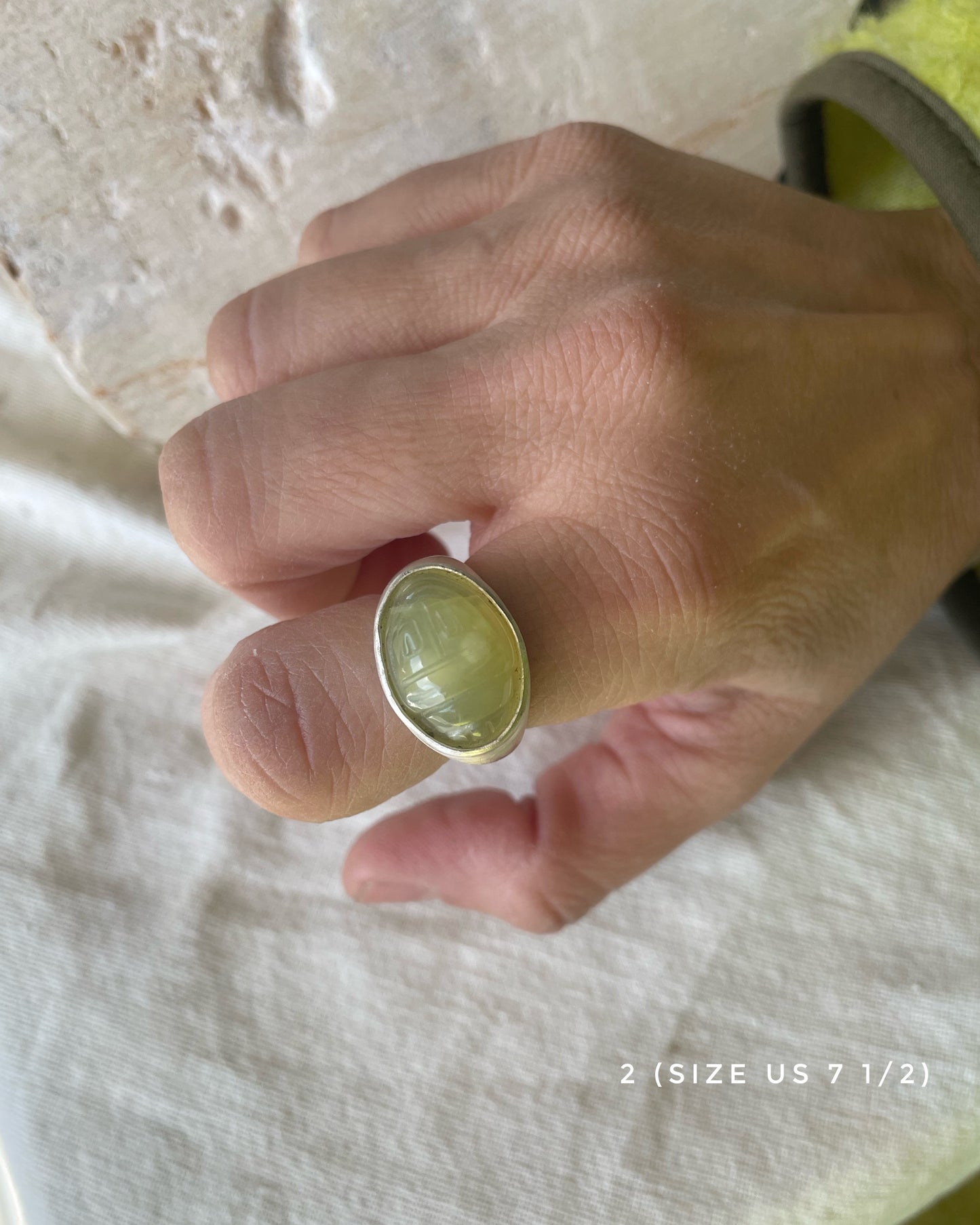 Scarab amulet ring
