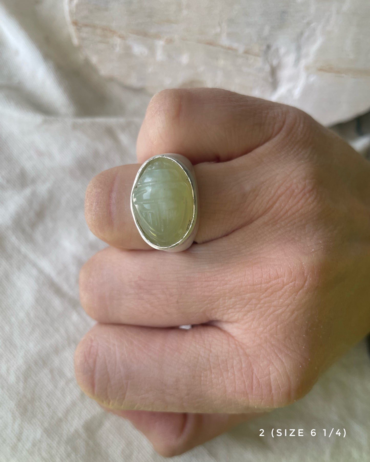 Scarab amulet ring