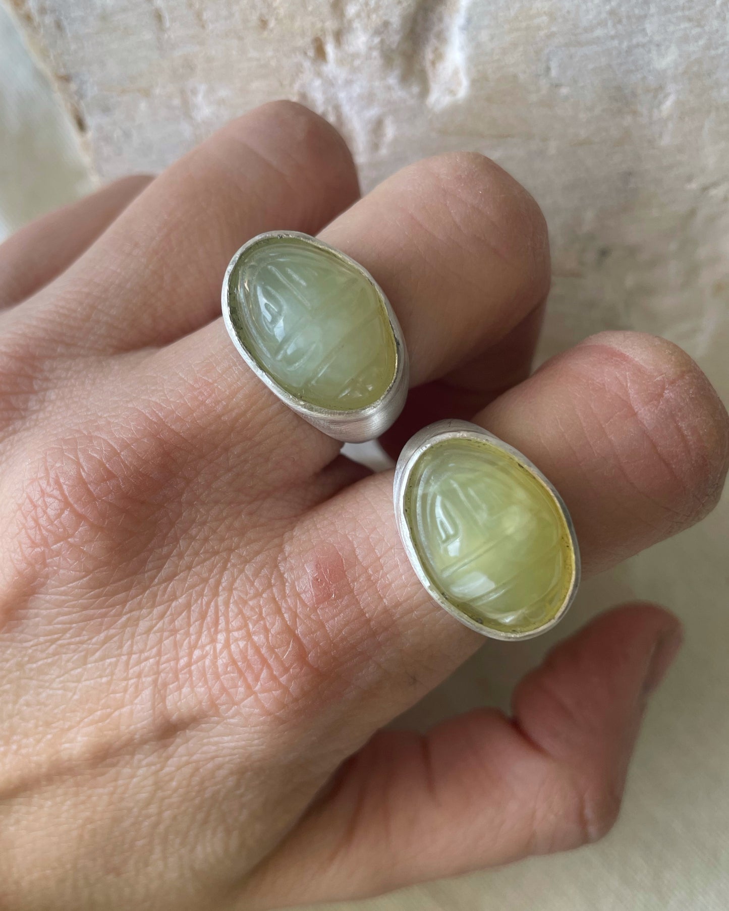 Scarab amulet ring