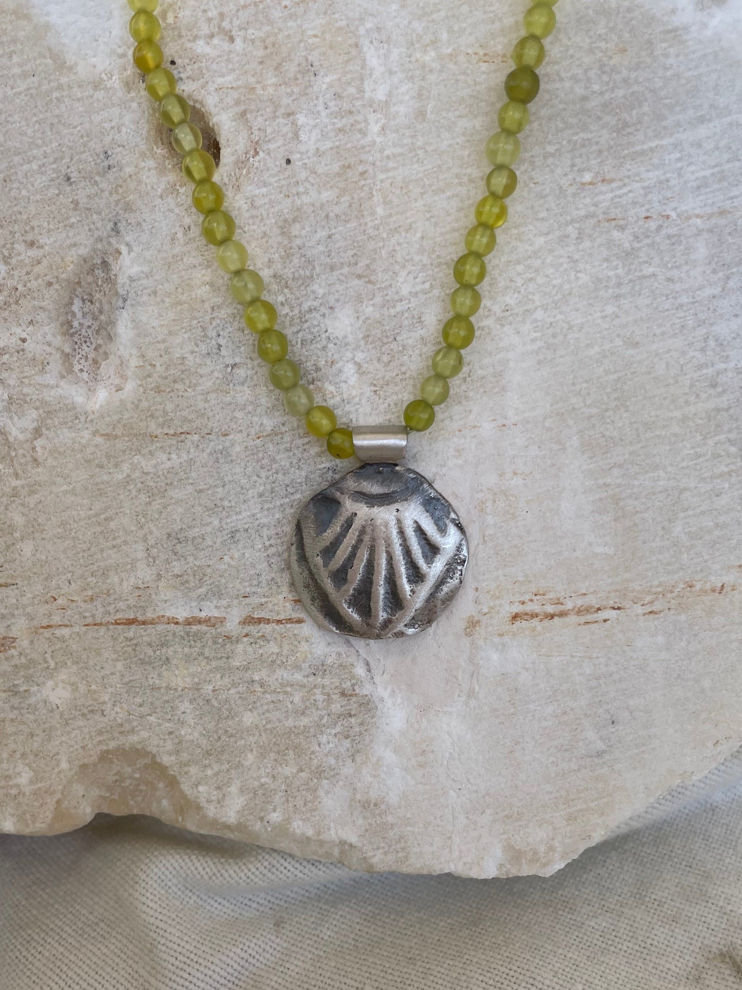 Jade silver Conch