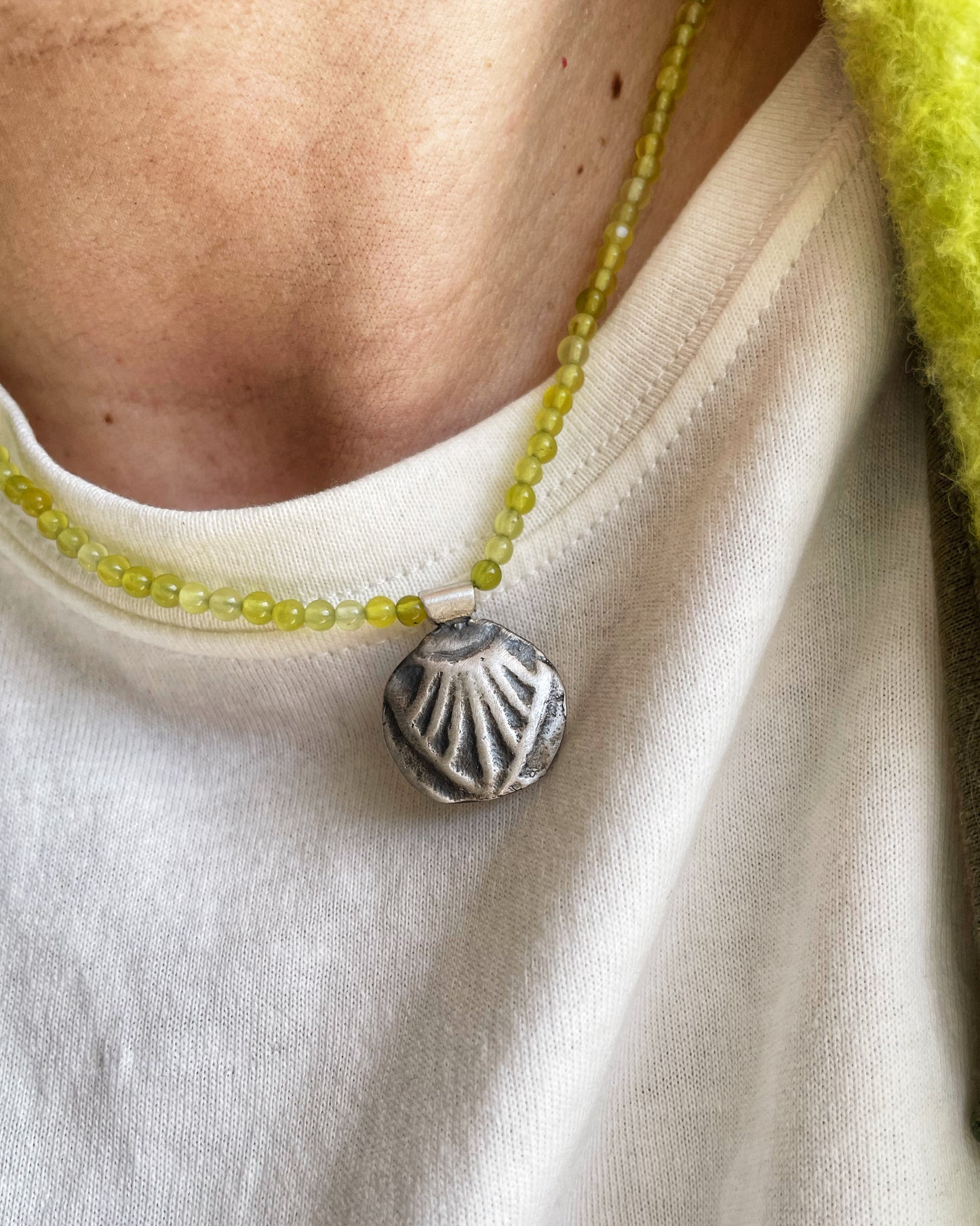 Jade silver Conch
