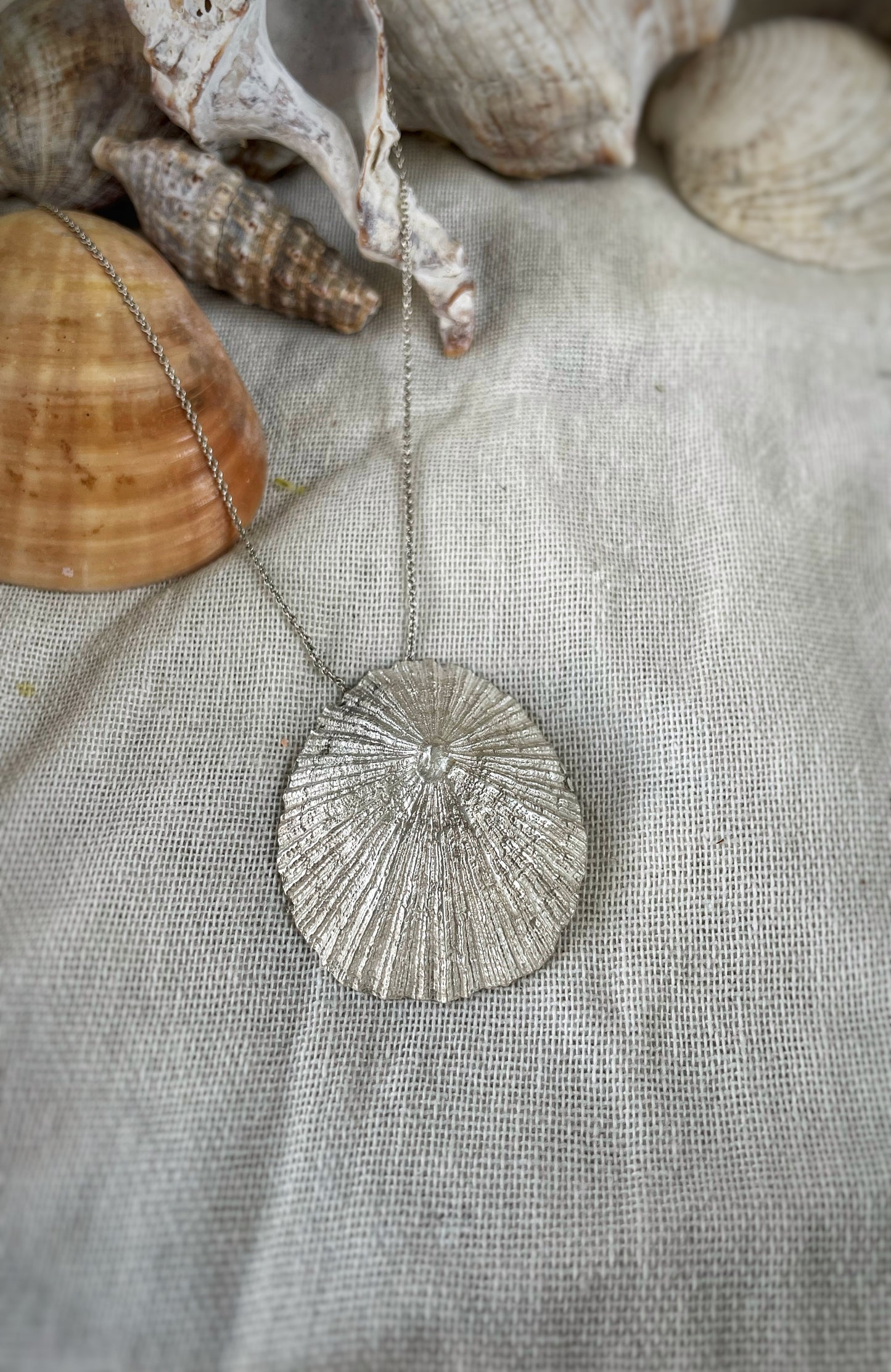 Limpet silver pendant