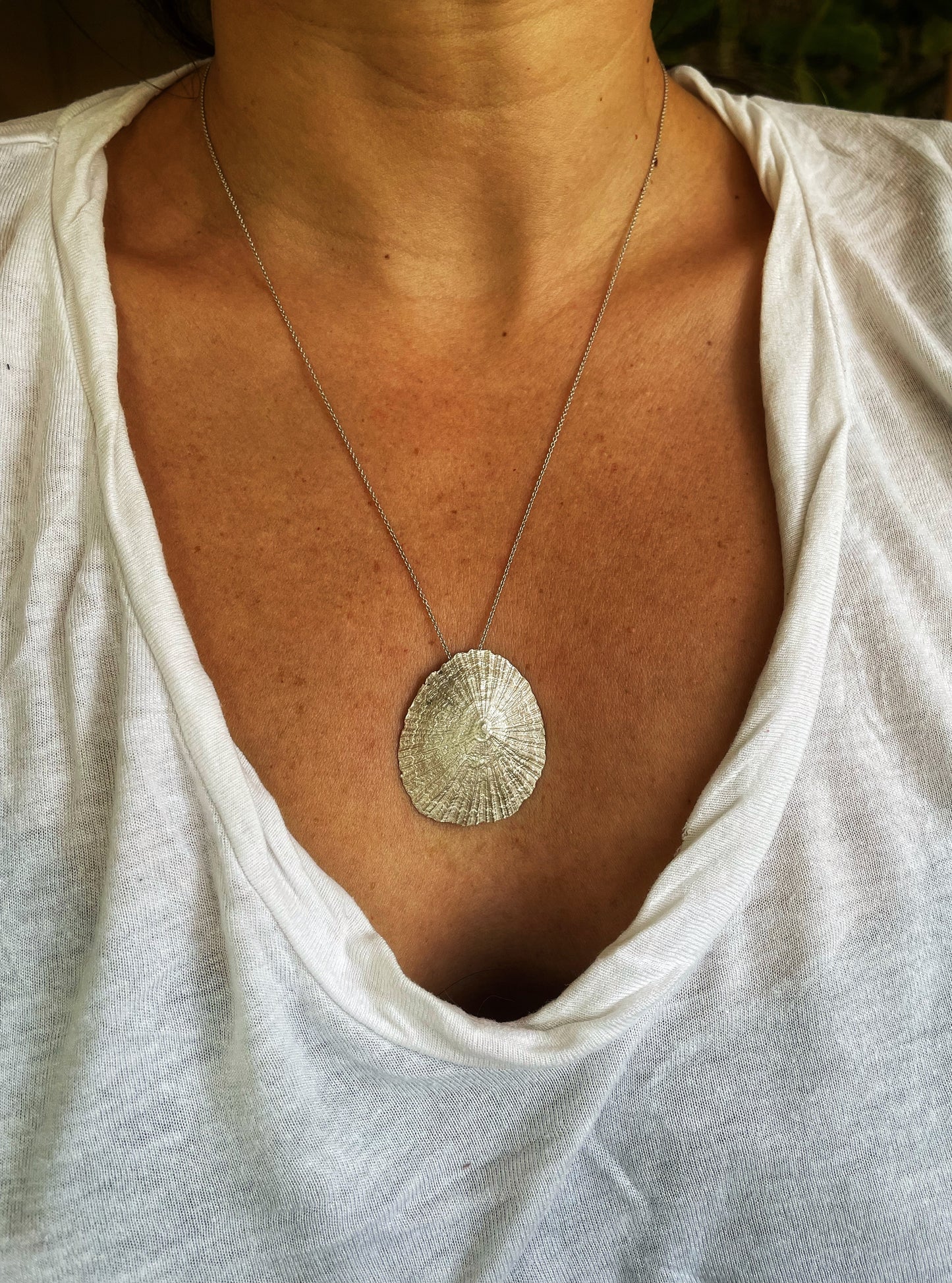 Limpet silver pendant