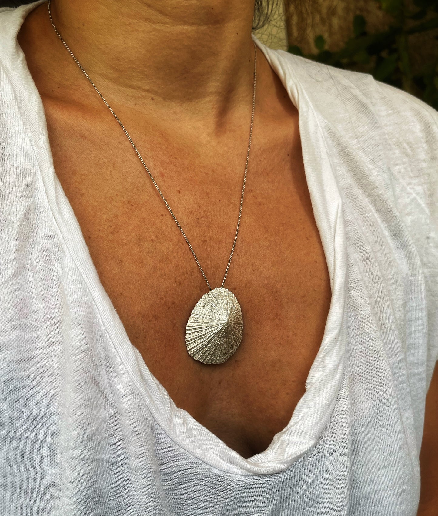Limpet silver pendant