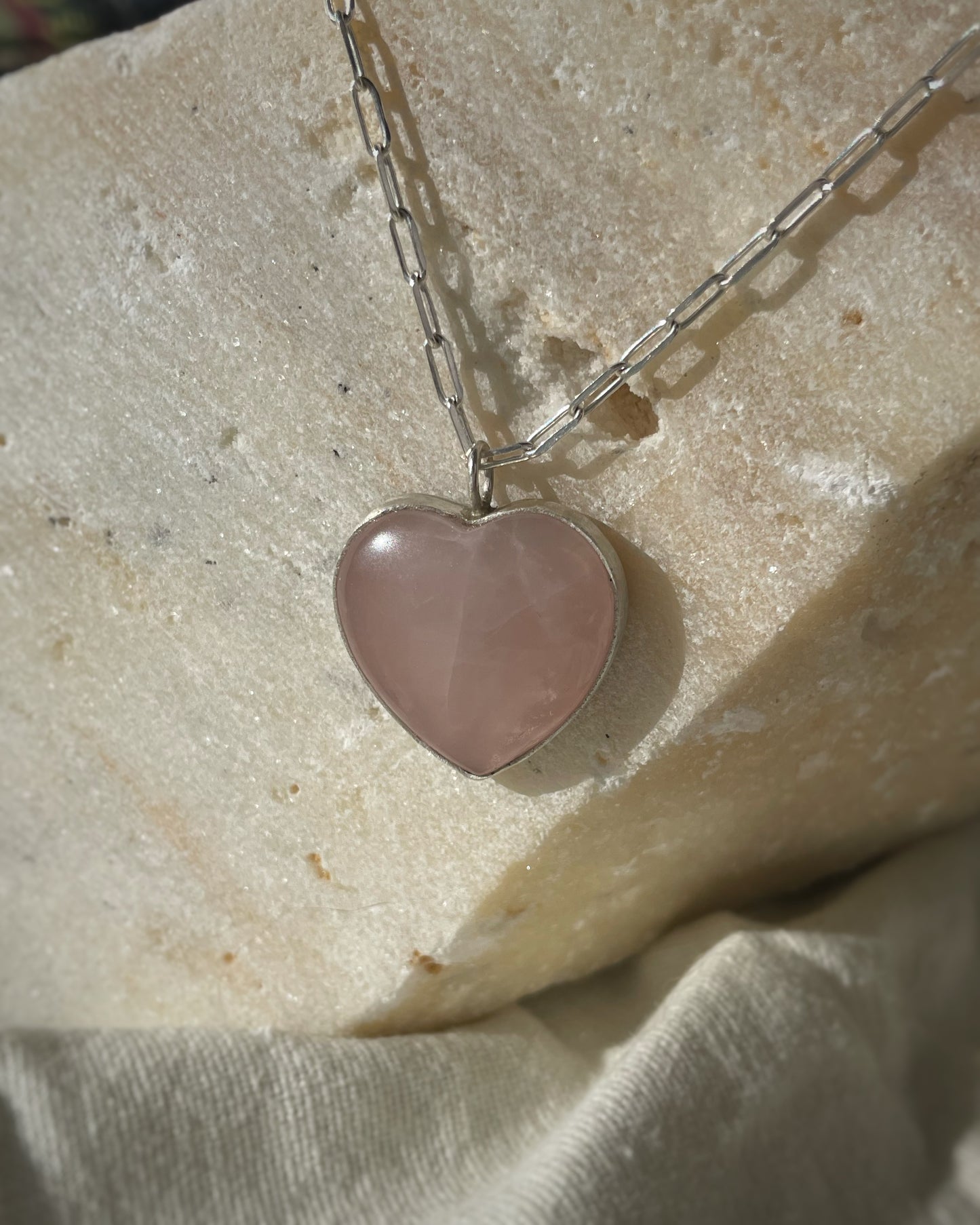 Rose heart pendant