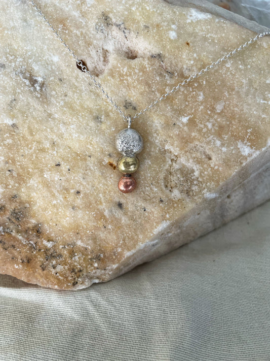 Triple metals pendant