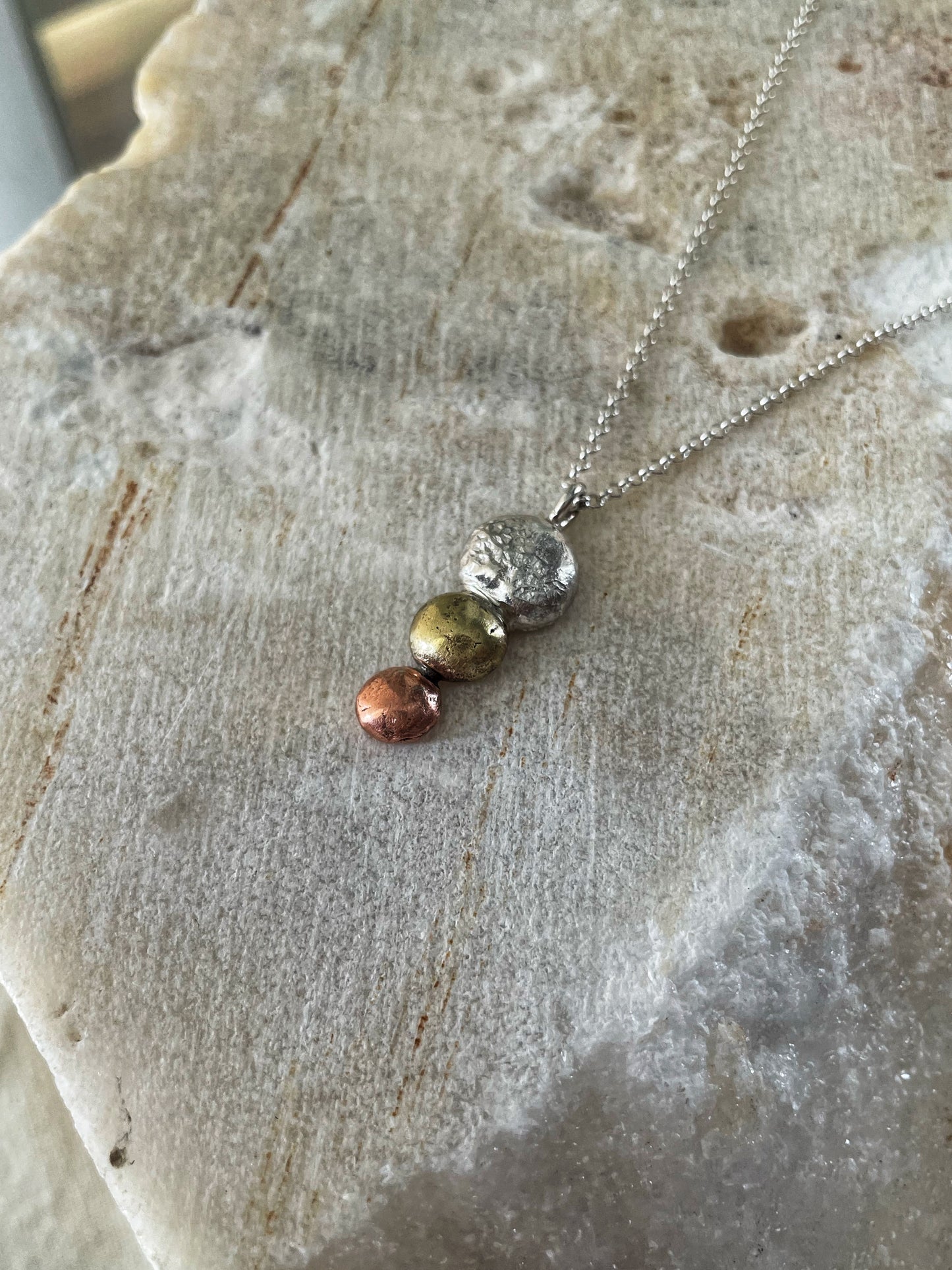 Triple metals pendant