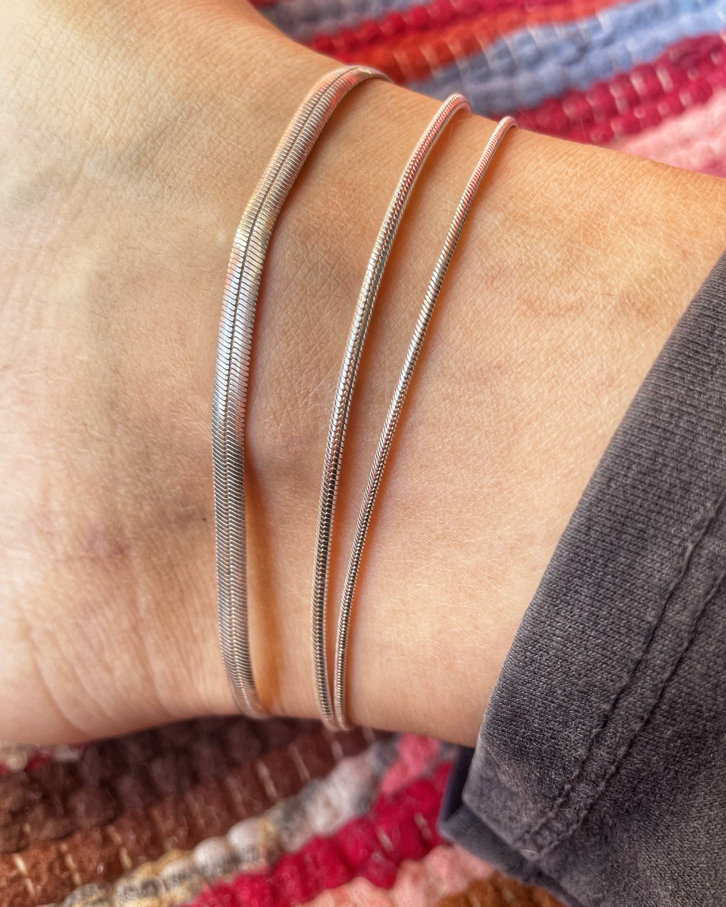 Snake chain anklet