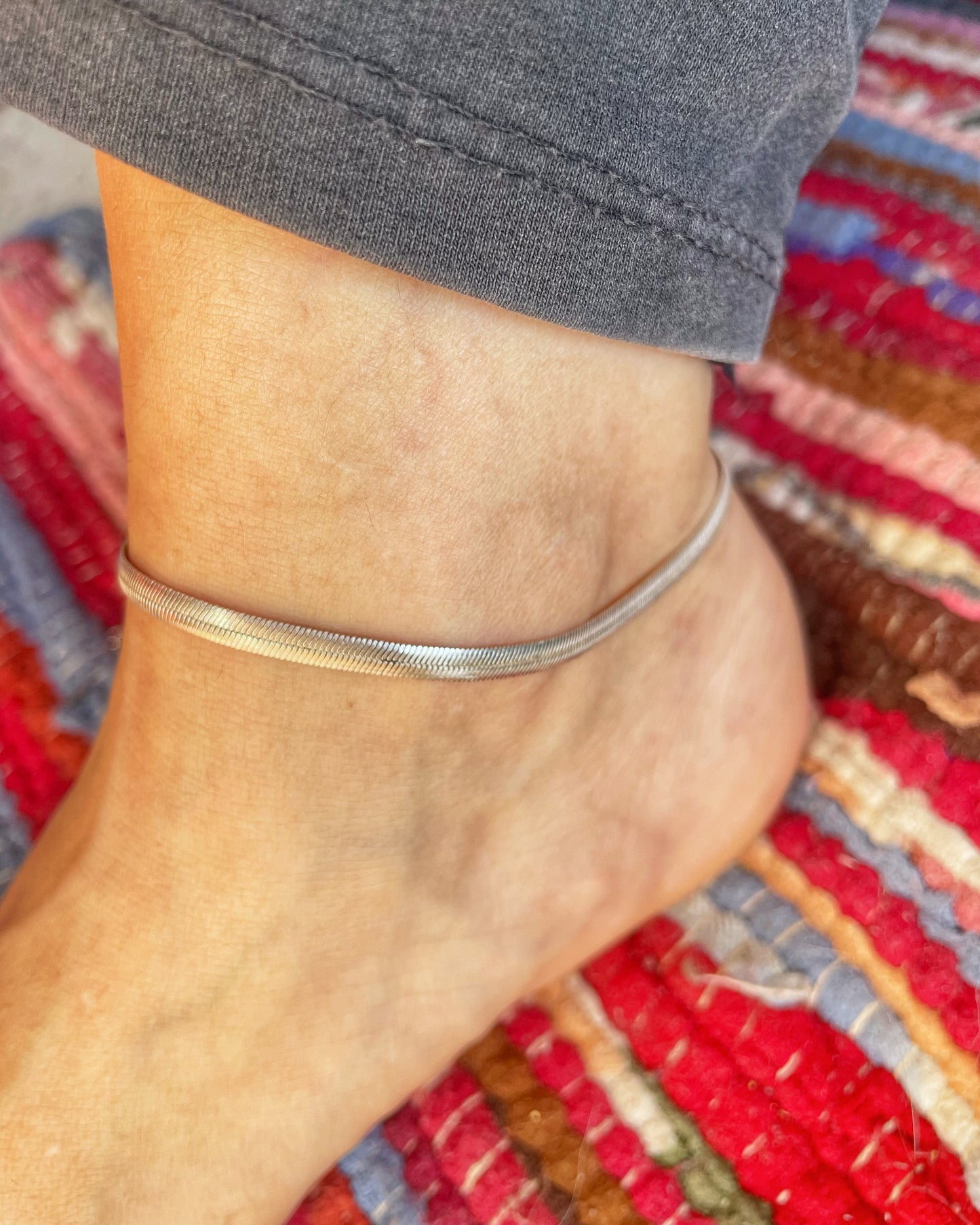 Snake chain anklet