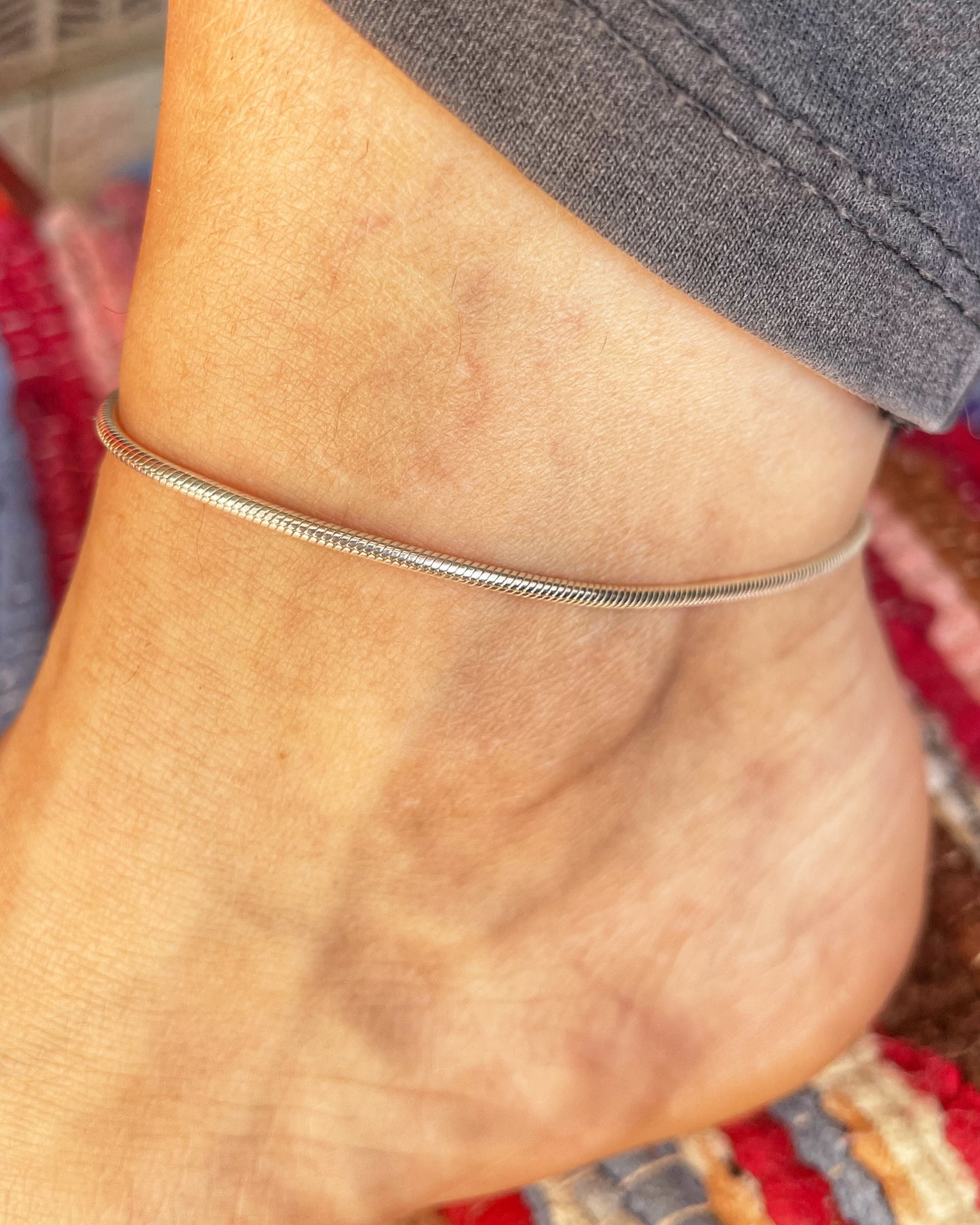 Snake chain anklet
