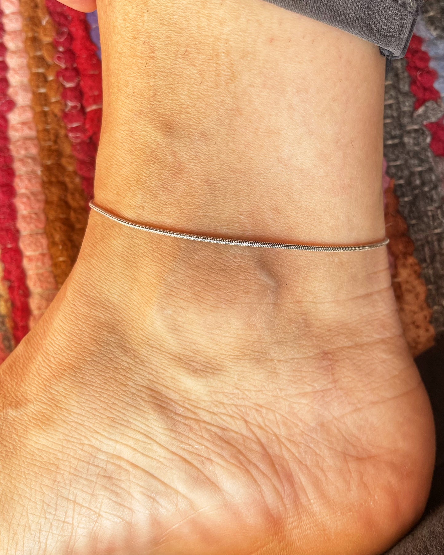 Snake chain anklet