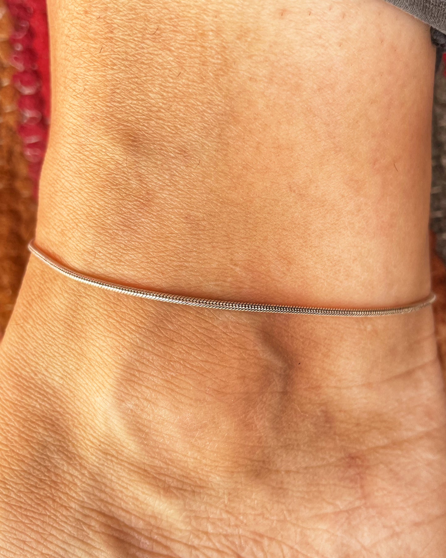 Snake chain anklet