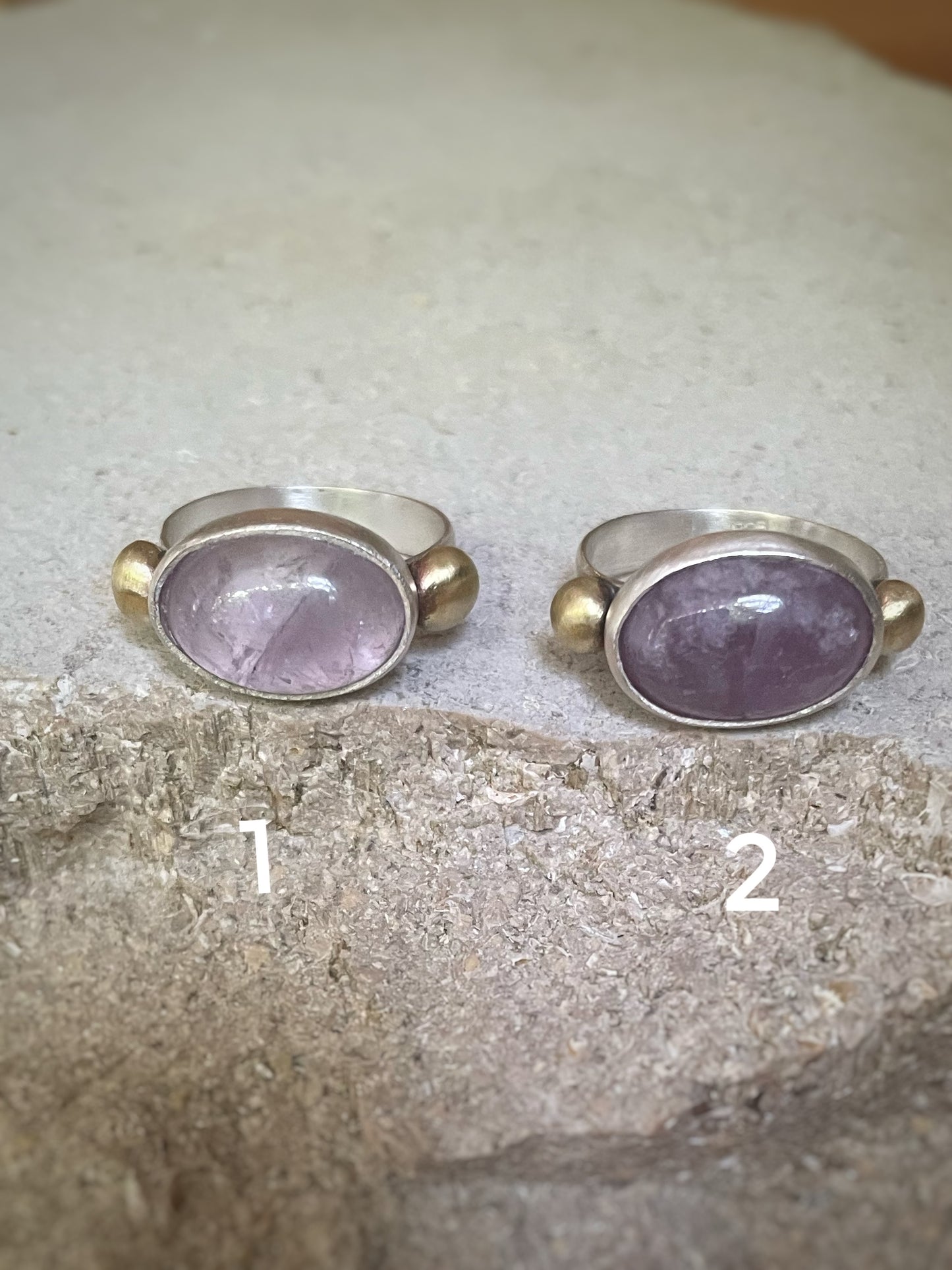 Amethyst silver ring